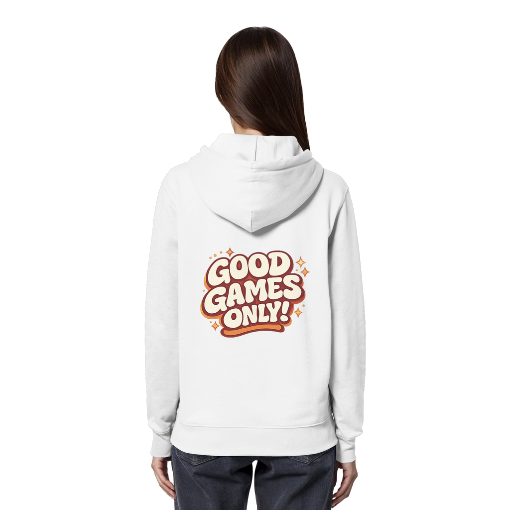 Good Games Only -unisex Hoodie aus Bio-Baumwolle