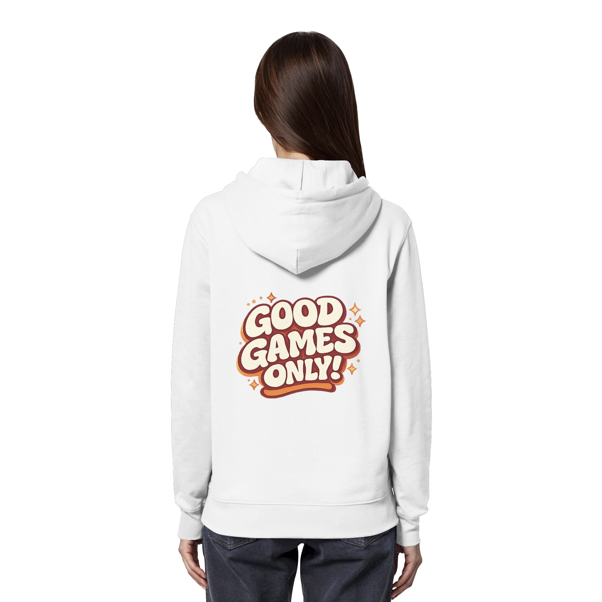 Good Games Only -unisex Hoodie aus Bio-Baumwolle