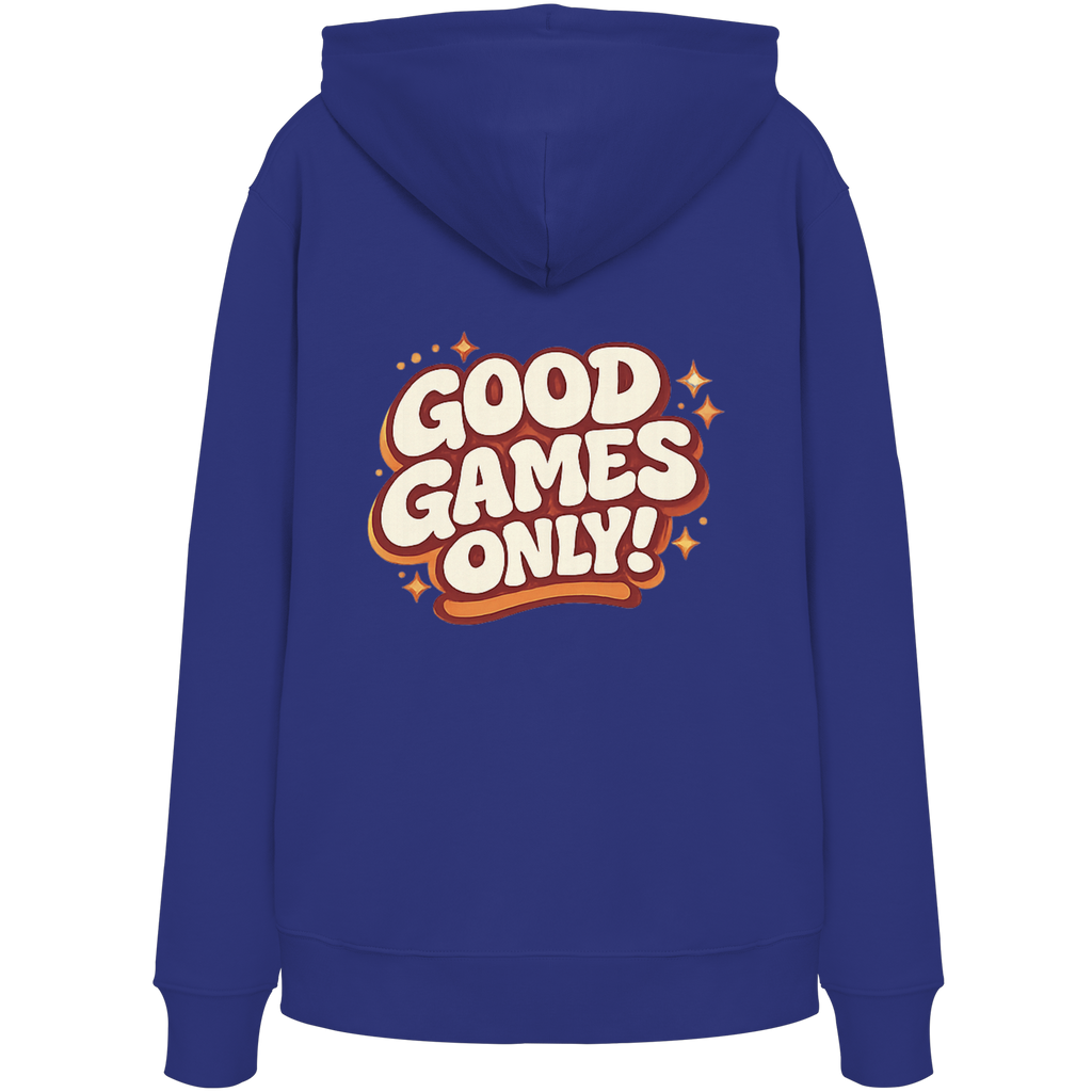 Good Games Only -unisex Hoodie aus Bio-Baumwolle