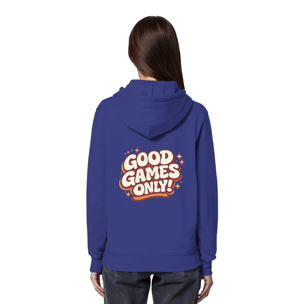 Good Games Only -unisex Hoodie aus Bio-Baumwolle