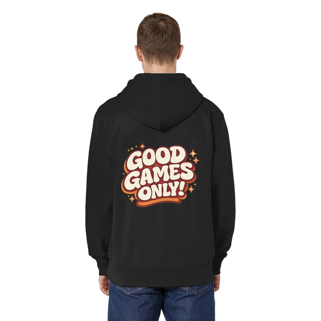 Good Games Only - unisex Zipper aus Bio-Baumwolle