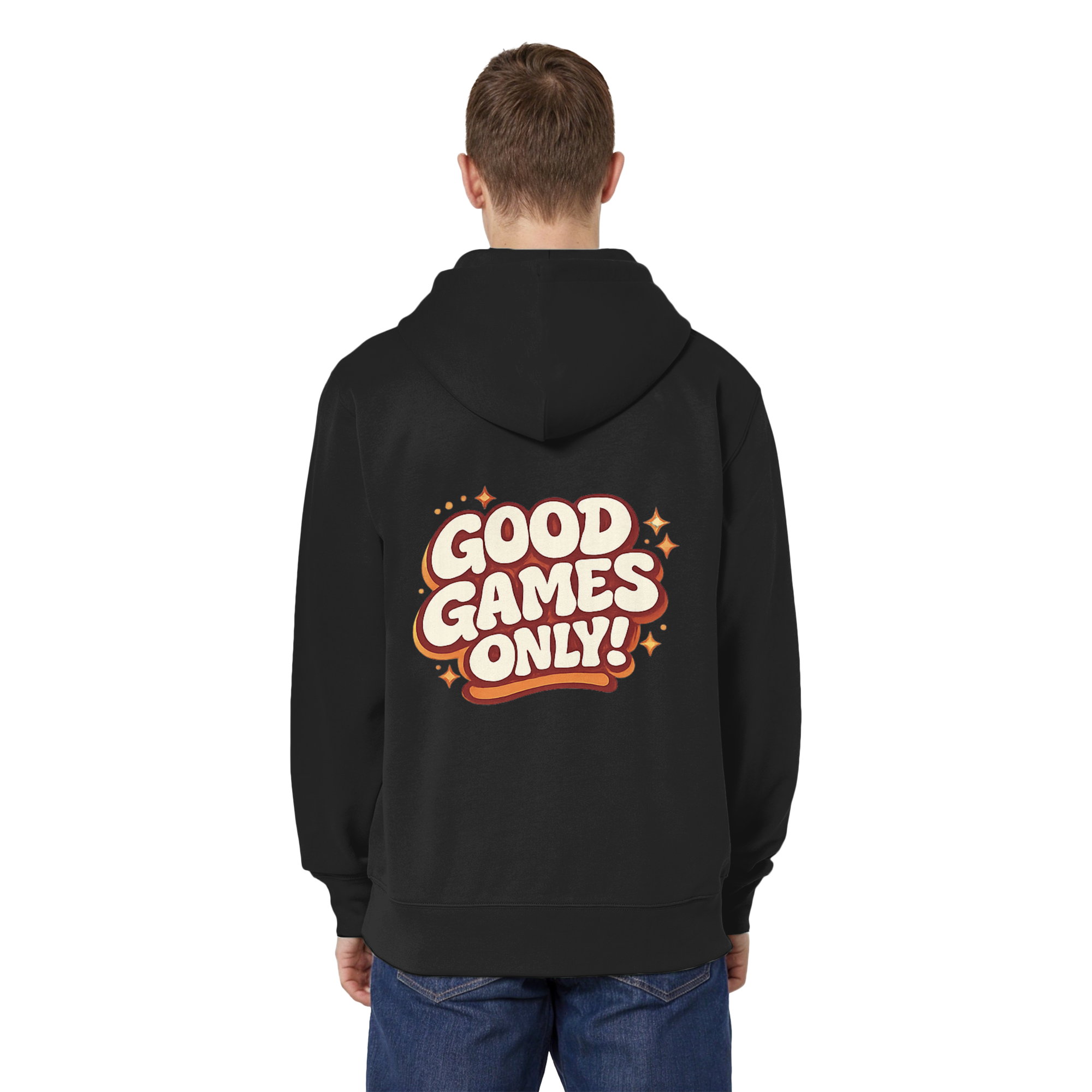 Good Games Only - unisex Zipper aus Bio-Baumwolle