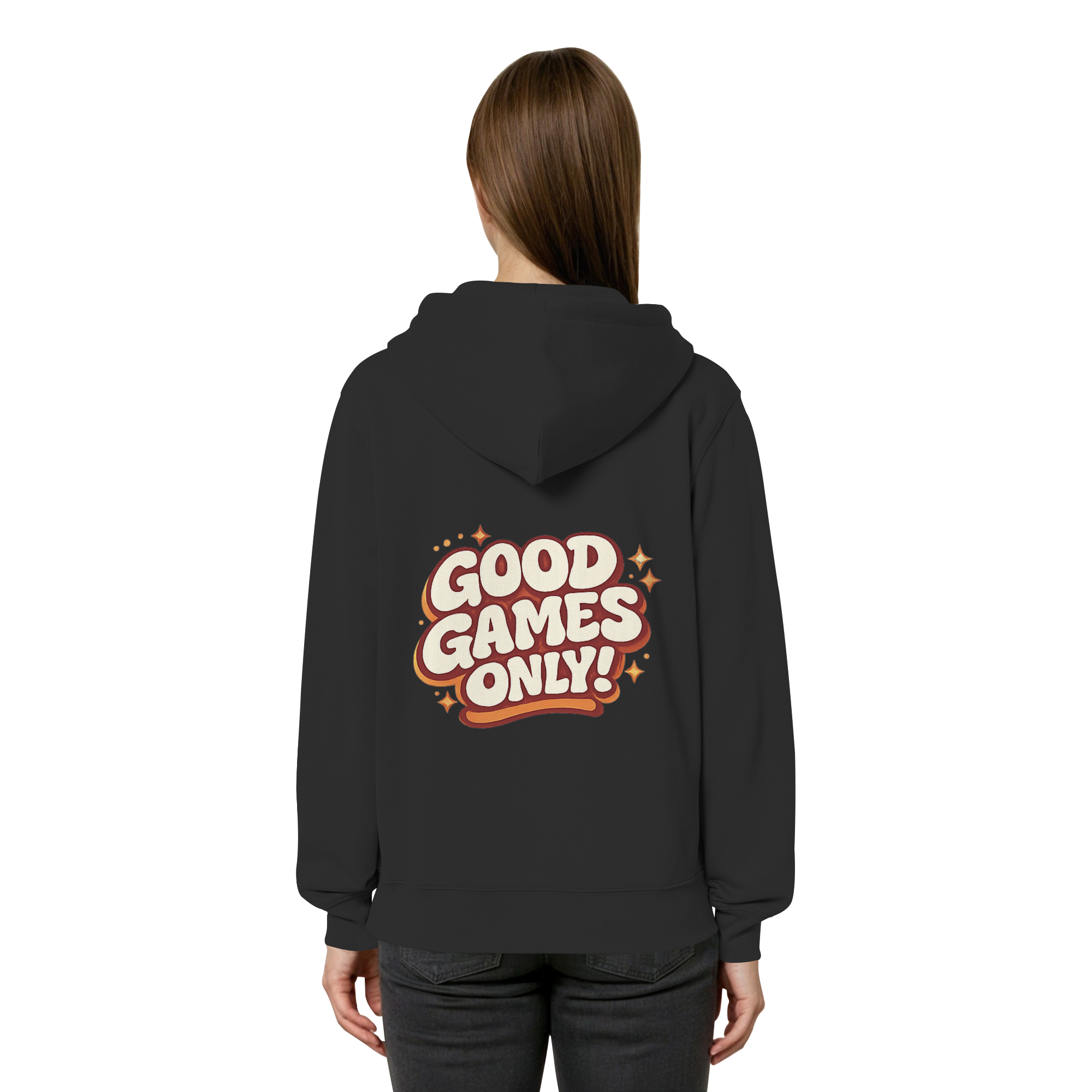 Good Games Only - unisex Zipper aus Bio-Baumwolle