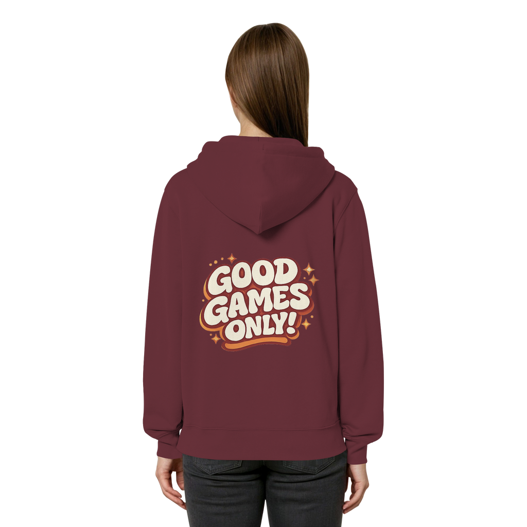 Good Games Only - unisex Zipper aus Bio-Baumwolle