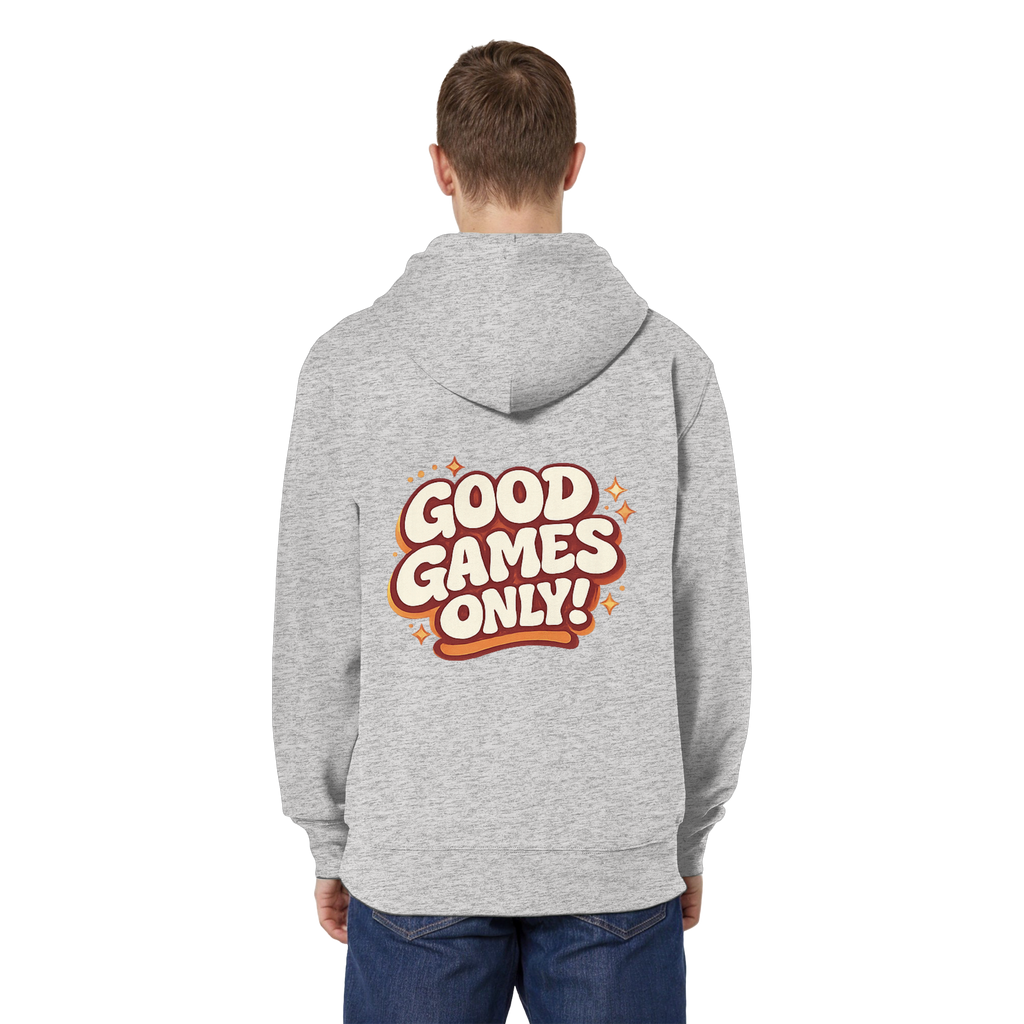 Good Games Only - unisex Zipper aus Bio-Baumwolle