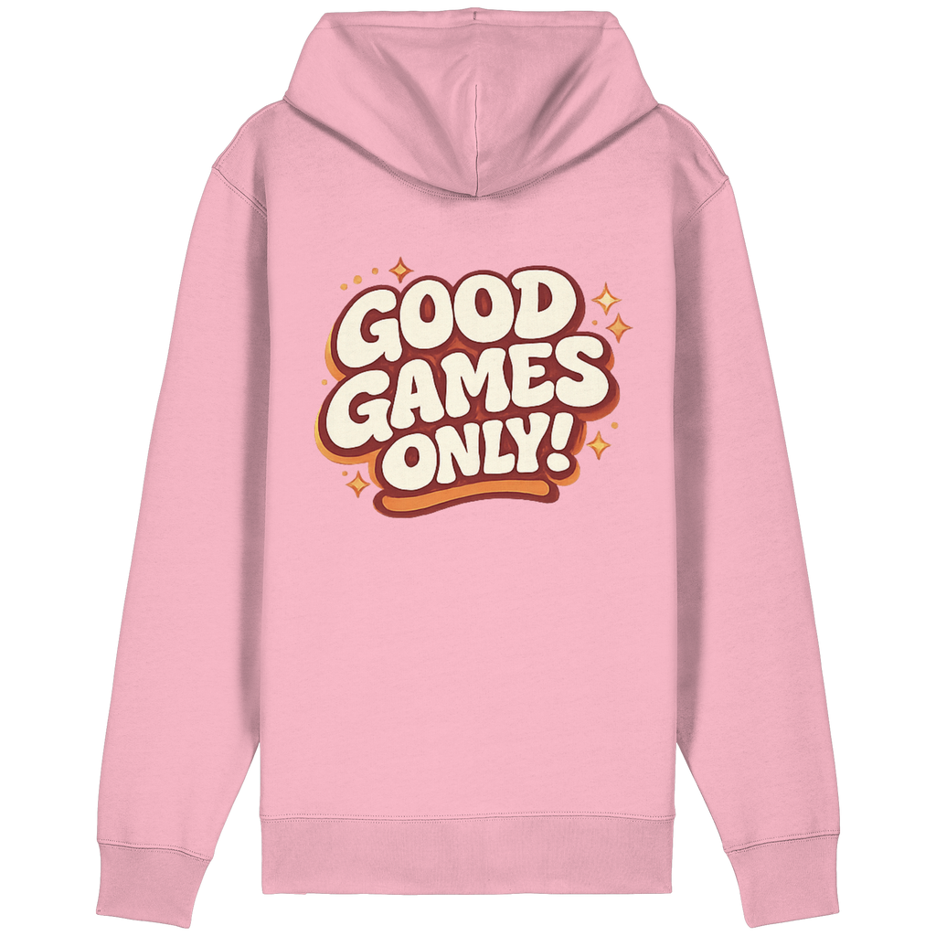 Good Games Only - unisex Zipper aus Bio-Baumwolle