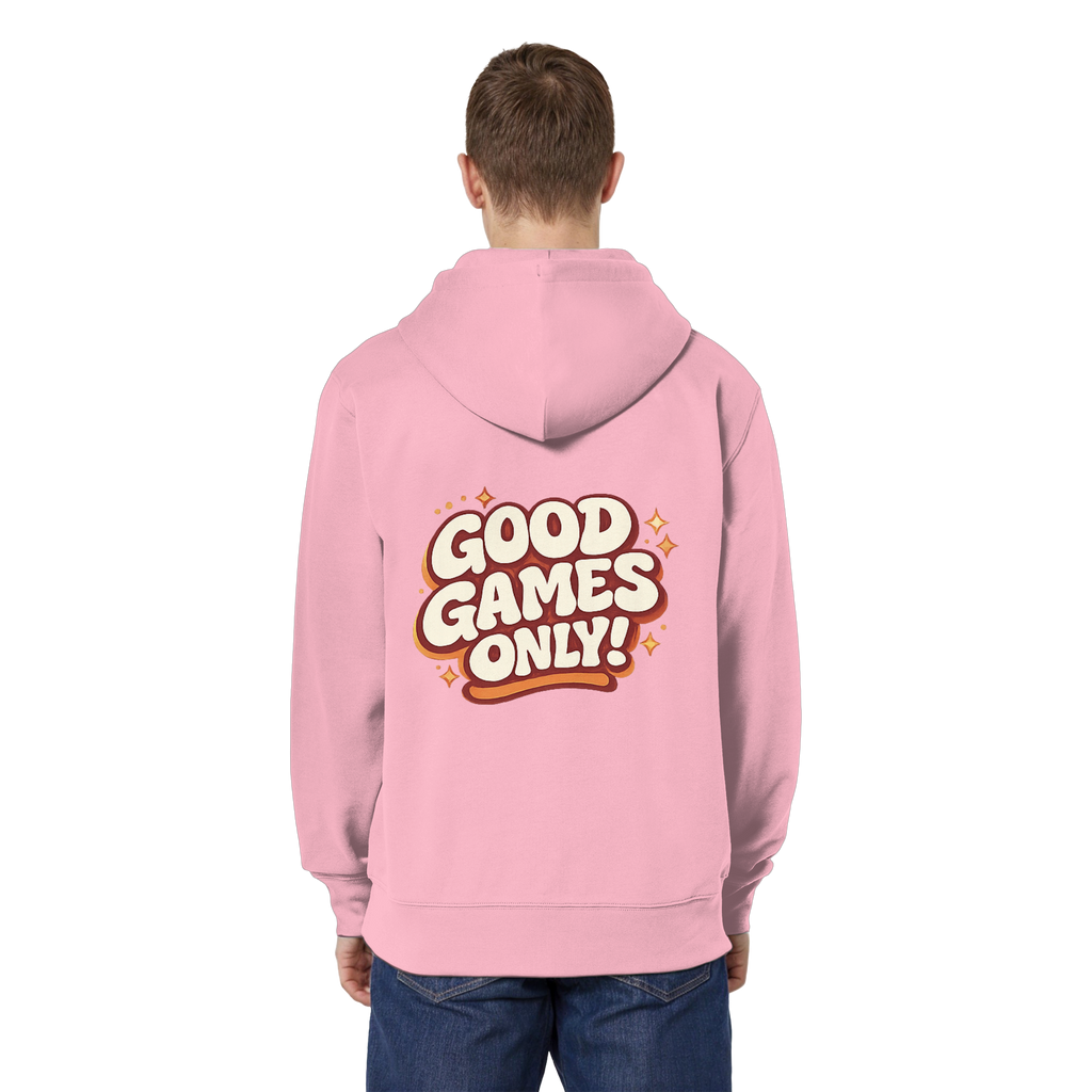 Good Games Only - unisex Zipper aus Bio-Baumwolle