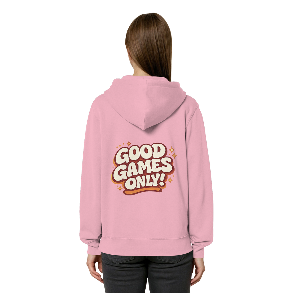 Good Games Only - unisex Zipper aus Bio-Baumwolle