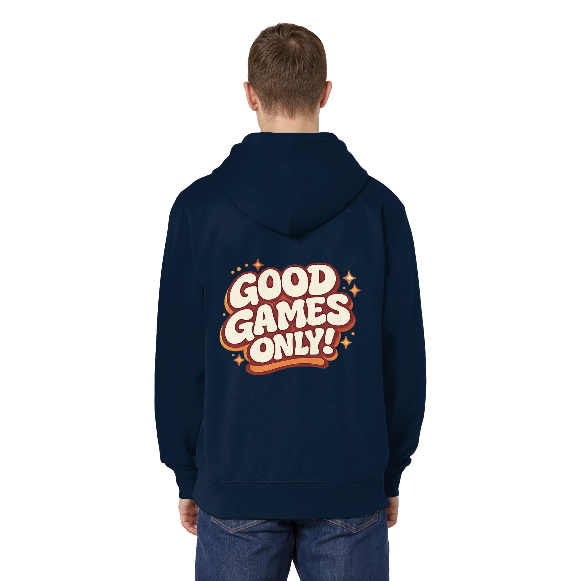 Good Games Only - unisex Zipper aus Bio-Baumwolle