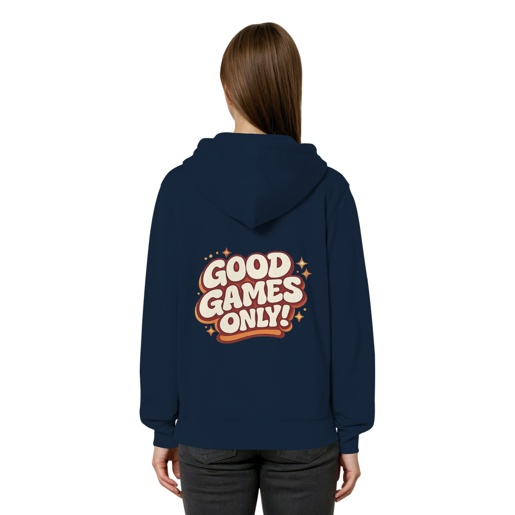 Good Games Only - unisex Zipper aus Bio-Baumwolle