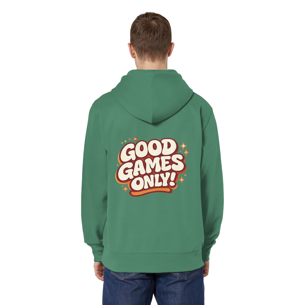 Good Games Only - unisex Zipper aus Bio-Baumwolle