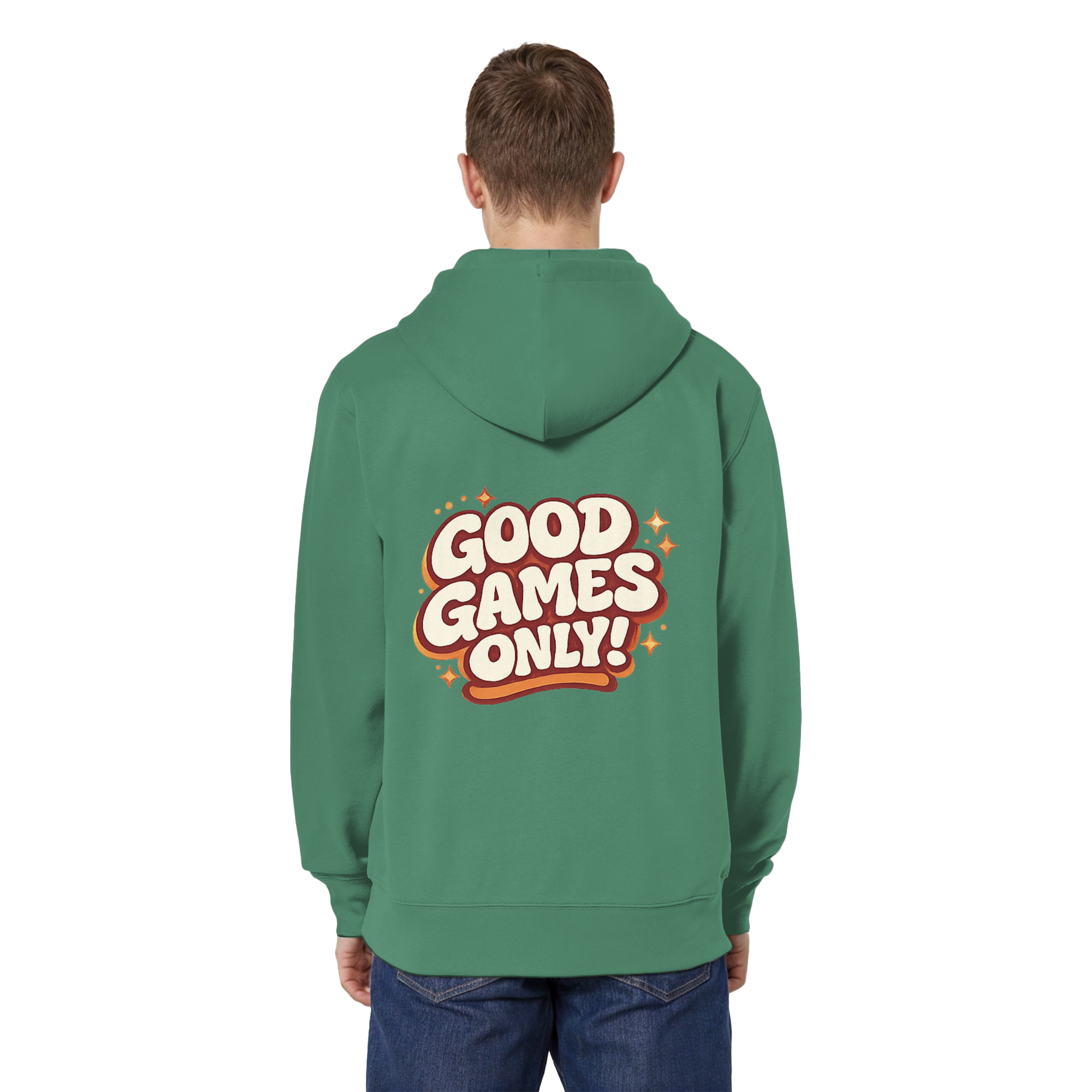 Good Games Only - unisex Zipper aus Bio-Baumwolle