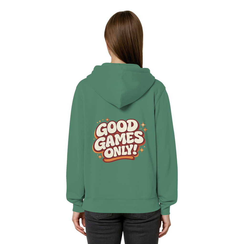 Good Games Only - unisex Zipper aus Bio-Baumwolle