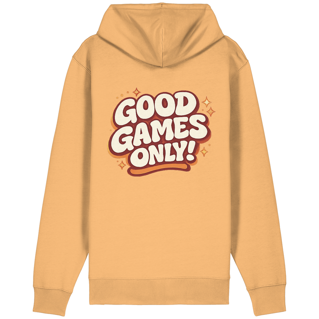 Good Games Only - unisex Zipper aus Bio-Baumwolle