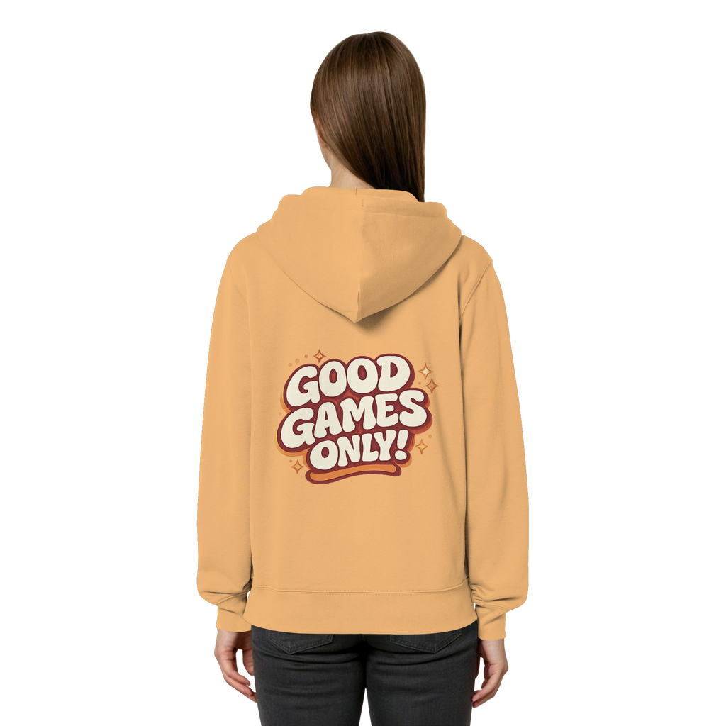 Good Games Only - unisex Zipper aus Bio-Baumwolle