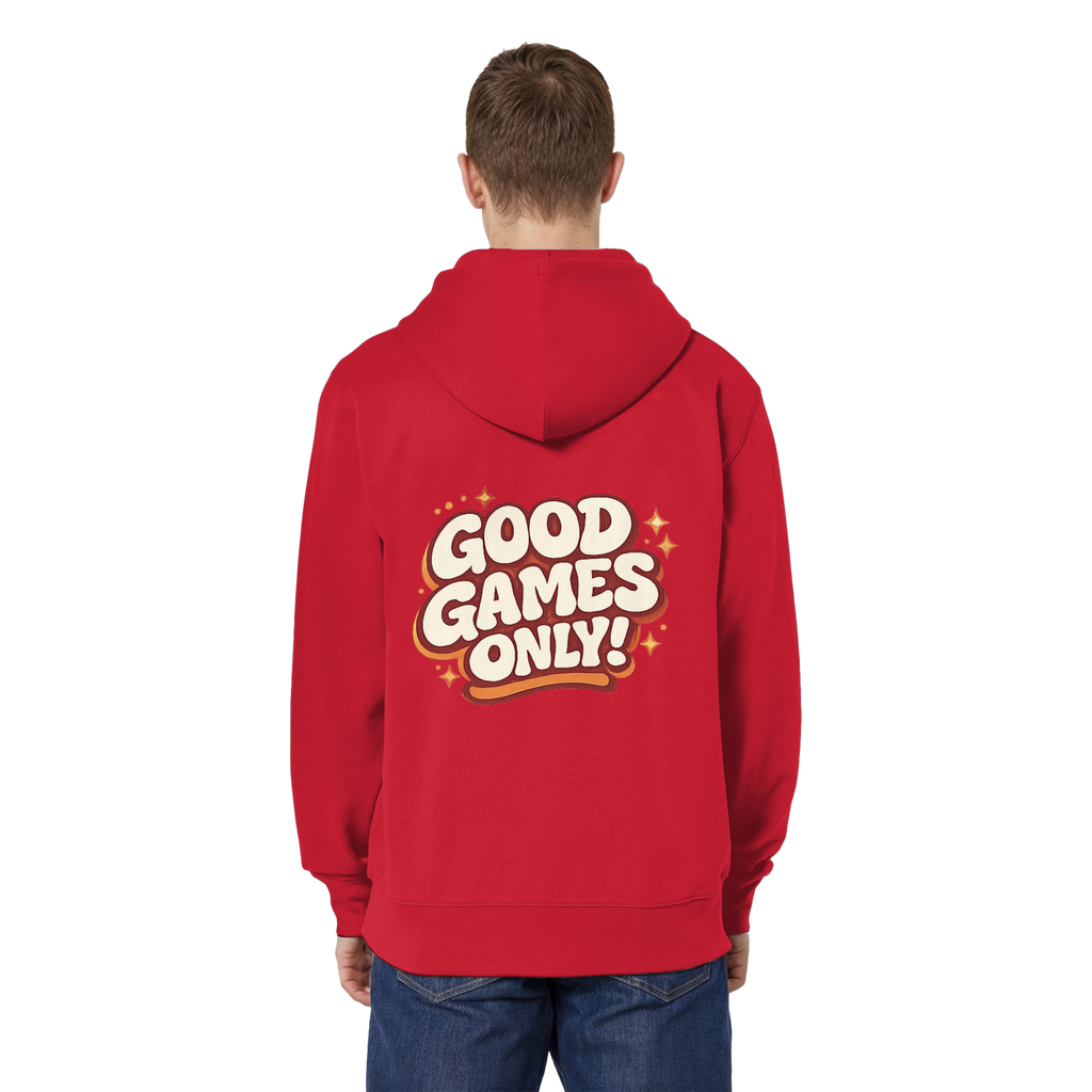 Good Games Only - unisex Zipper aus Bio-Baumwolle