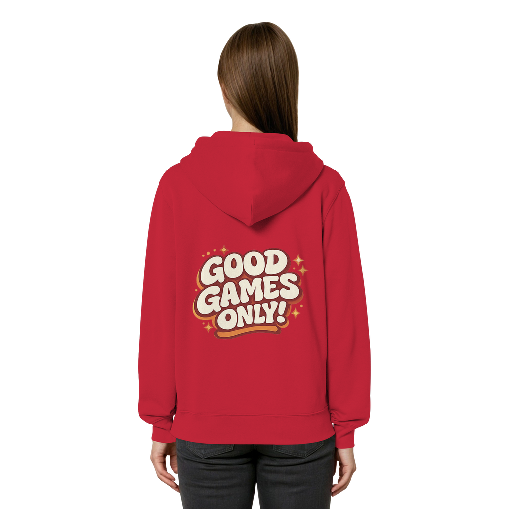 Good Games Only - unisex Zipper aus Bio-Baumwolle