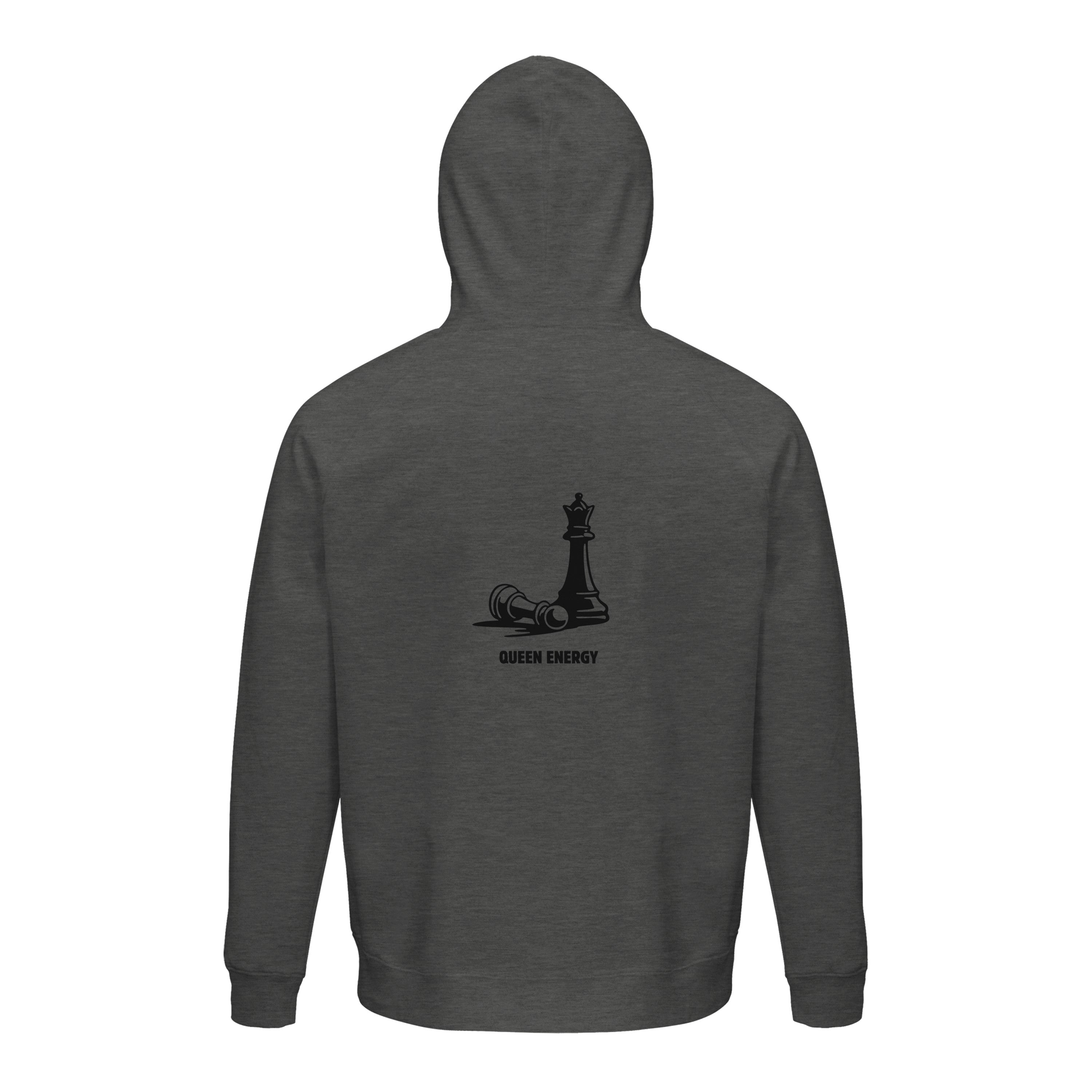 Ein Zug. Eine klare Sache. Unisex Kapuzenpullover aus Bio-Baumwollgemisch
