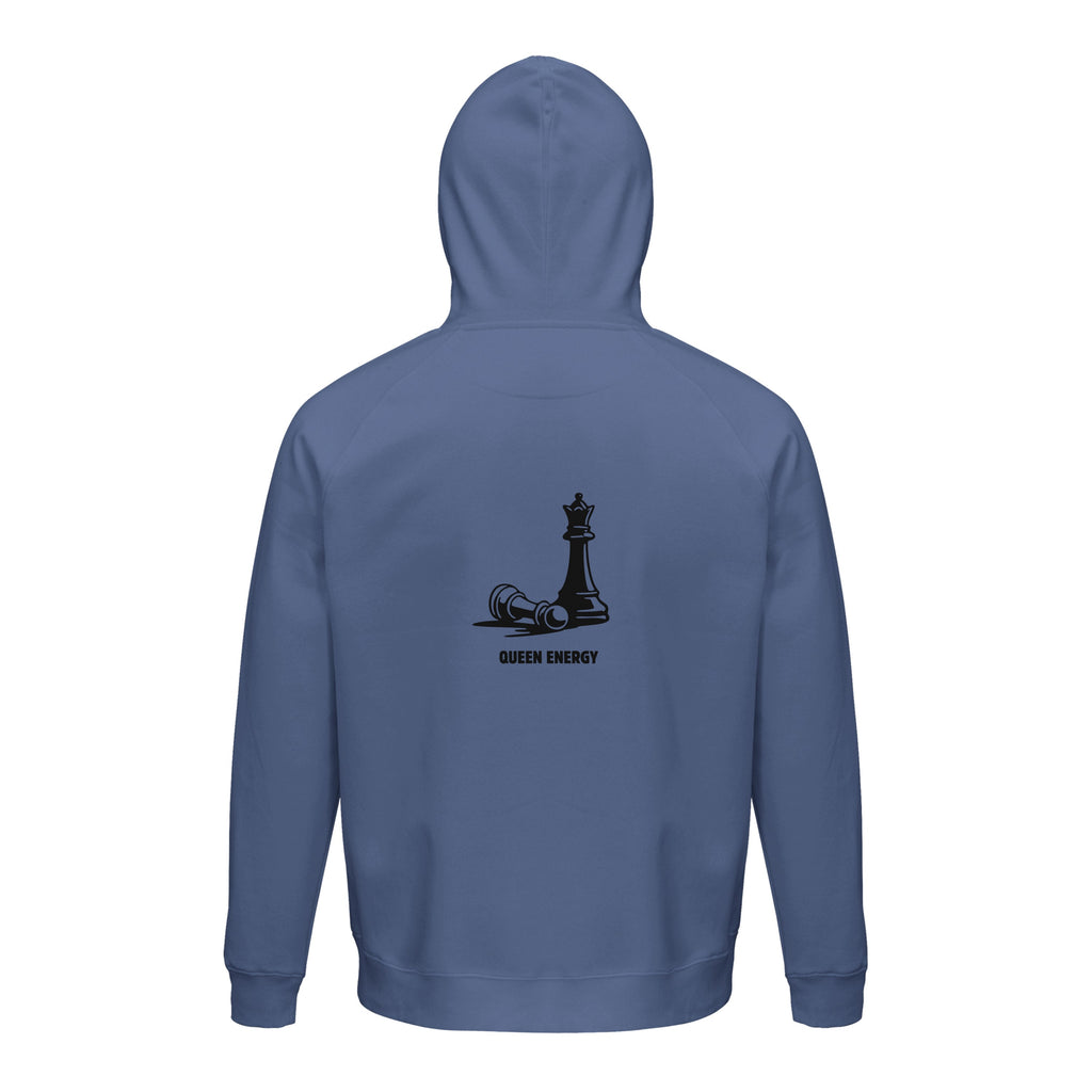 Ein Zug. Eine klare Sache. Unisex Kapuzenpullover aus Bio-Baumwollgemisch