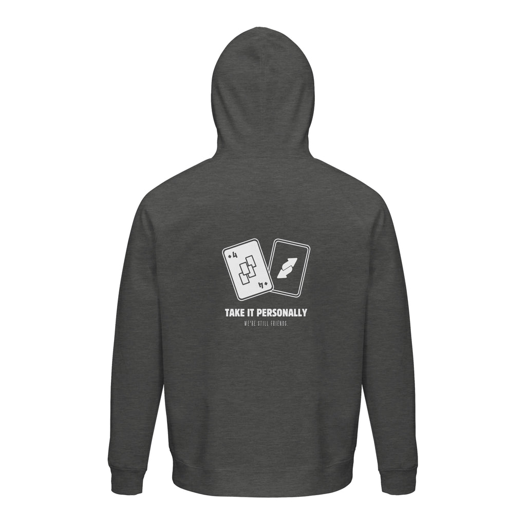 Draw Four – We’re Still Friends, unisex Kapuzenpullover aus Bio-Baumwollgemisch