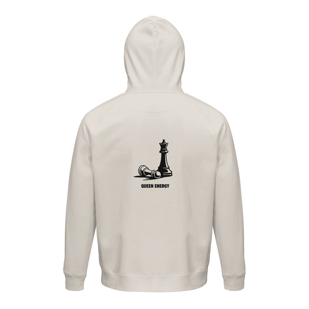Ein Zug. Eine klare Sache. Unisex Kapuzenpullover aus Bio-Baumwollgemisch