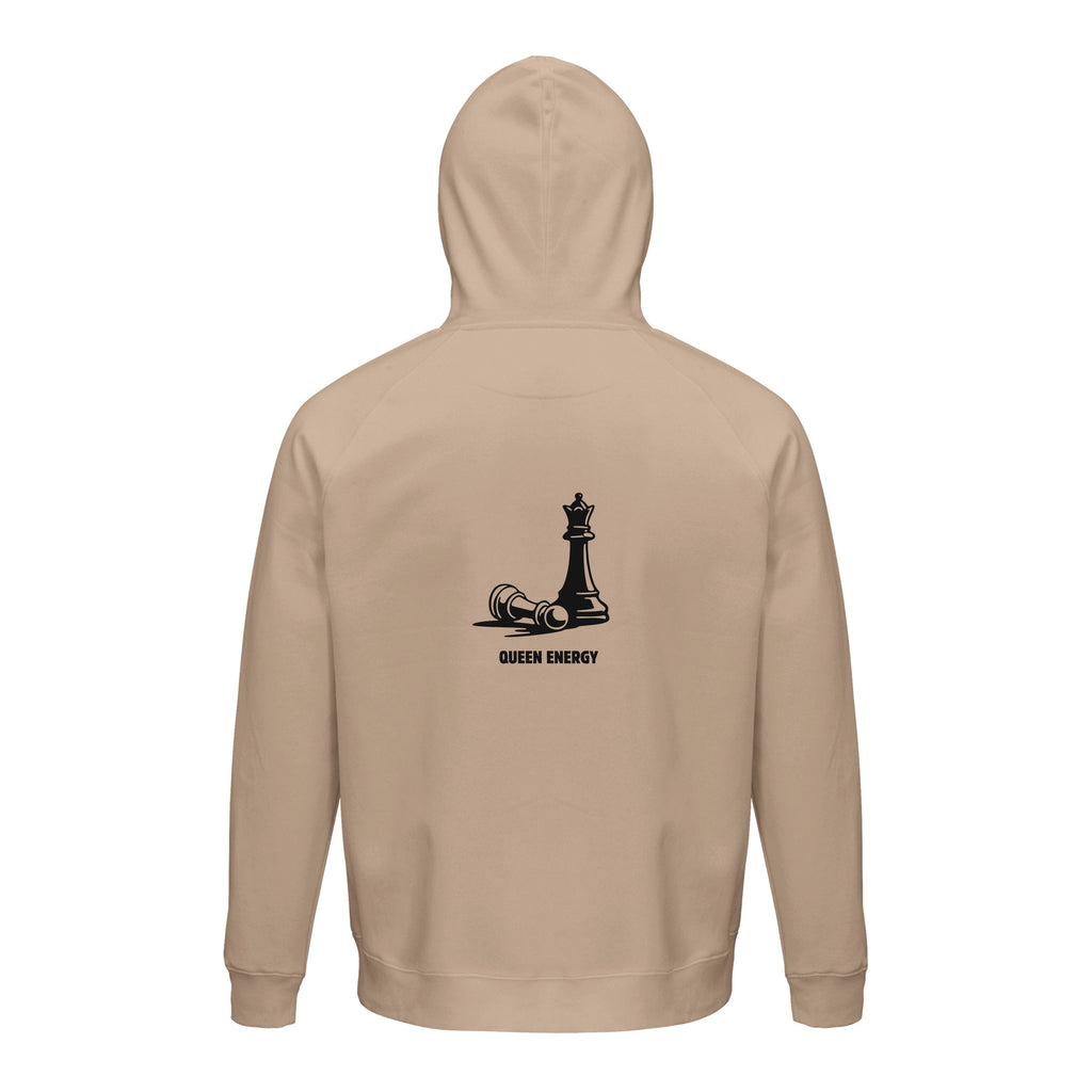 Ein Zug. Eine klare Sache. Unisex Kapuzenpullover aus Bio-Baumwollgemisch