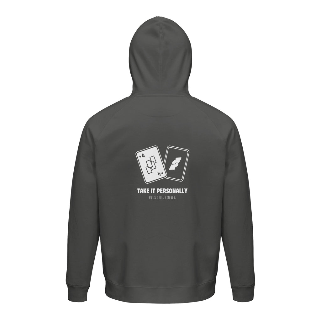 Draw Four – We’re Still Friends, unisex Kapuzenpullover aus Bio-Baumwollgemisch