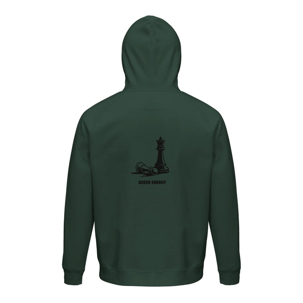 Ein Zug. Eine klare Sache. Unisex Kapuzenpullover aus Bio-Baumwollgemisch