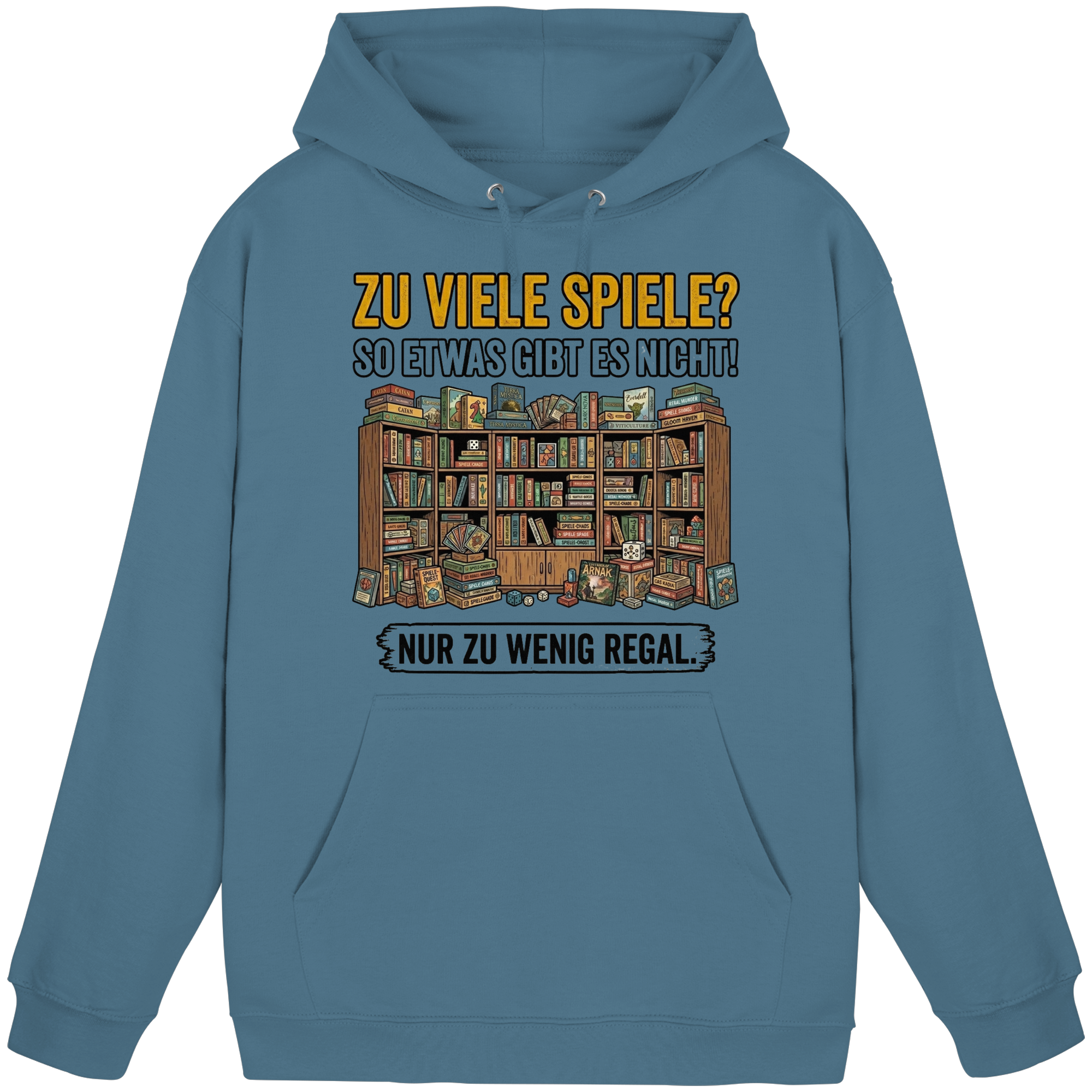 Zu viele Spiele? Zu wenig Regal.  - Basic Unisex Hoodie