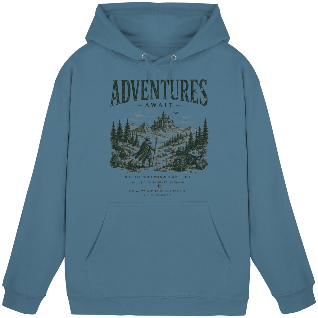 Adventures Await. - Basic Unisex Hoodie
