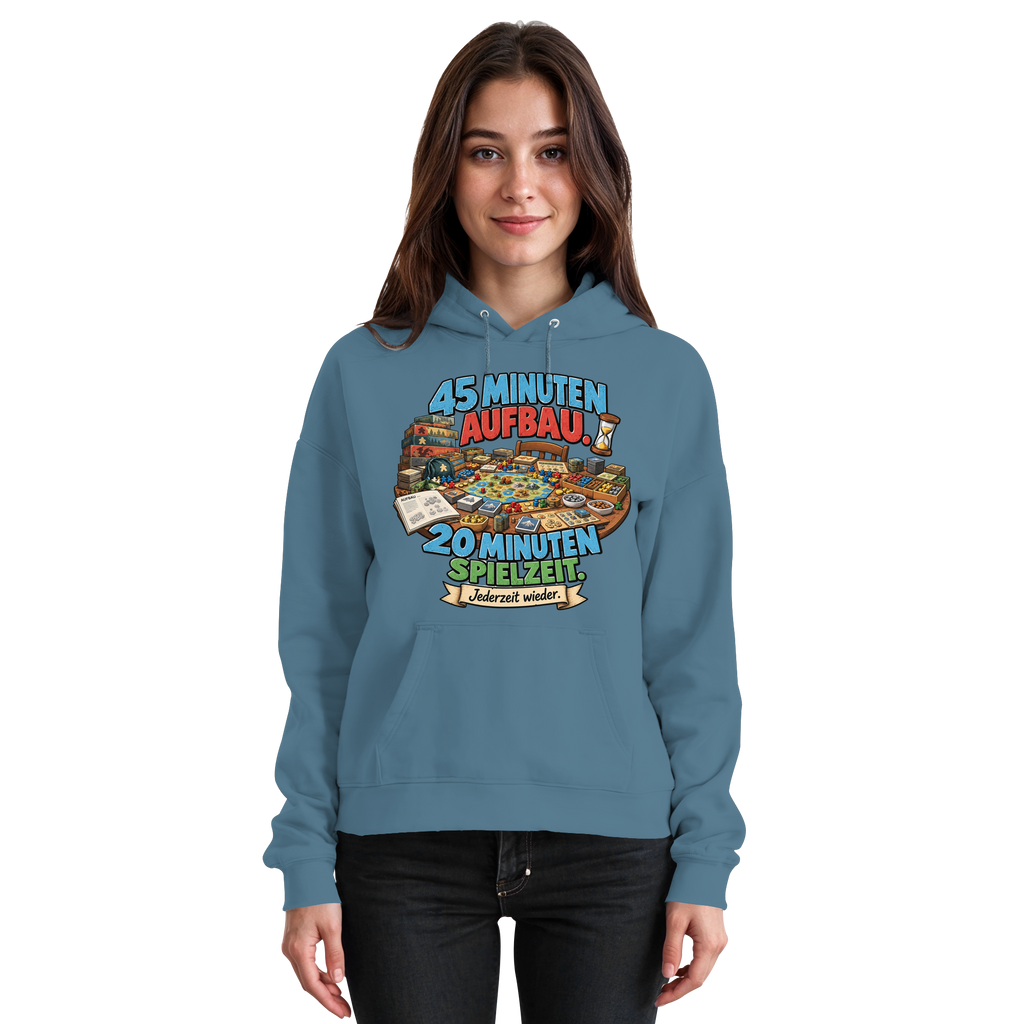 45 Minuten Aufbau. 20 Minuten Spielzeit. - Basic Unisex Hoodie