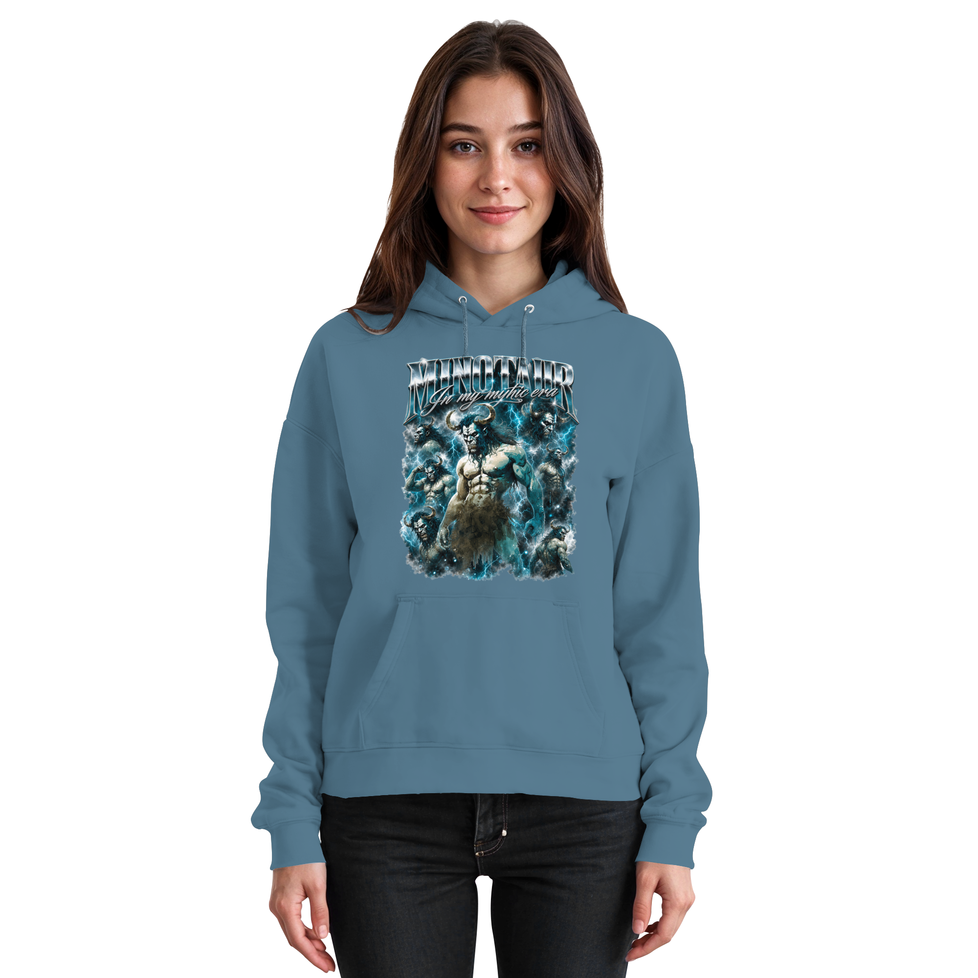 Minotaur in My Mythic Era - Basic Unisex Hoodie
