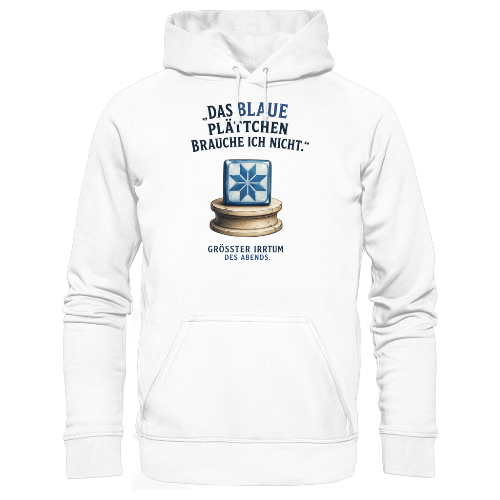 Das blaue Plättchen - Basic Unisex Hoodie