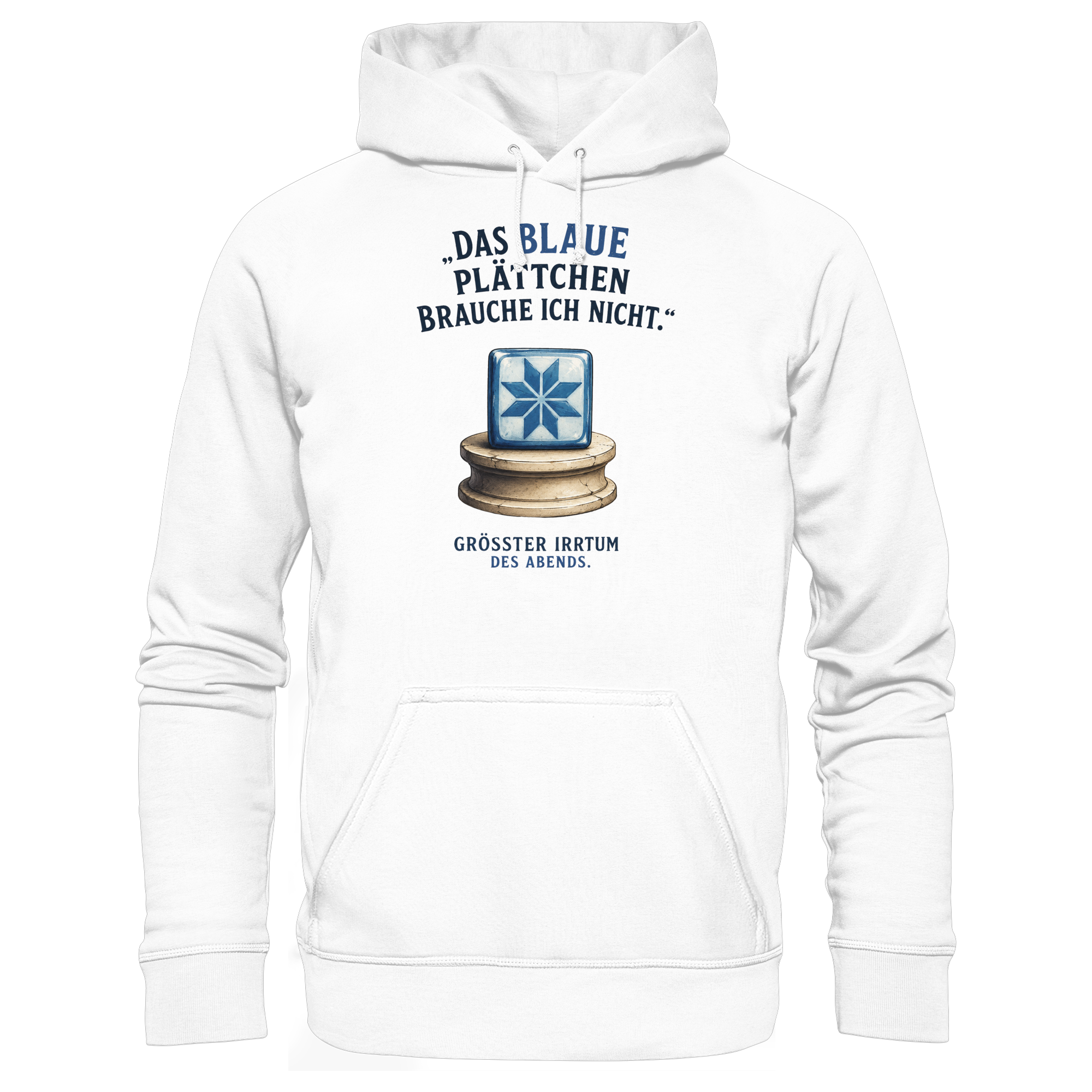 Das blaue Plättchen - Basic Unisex Hoodie