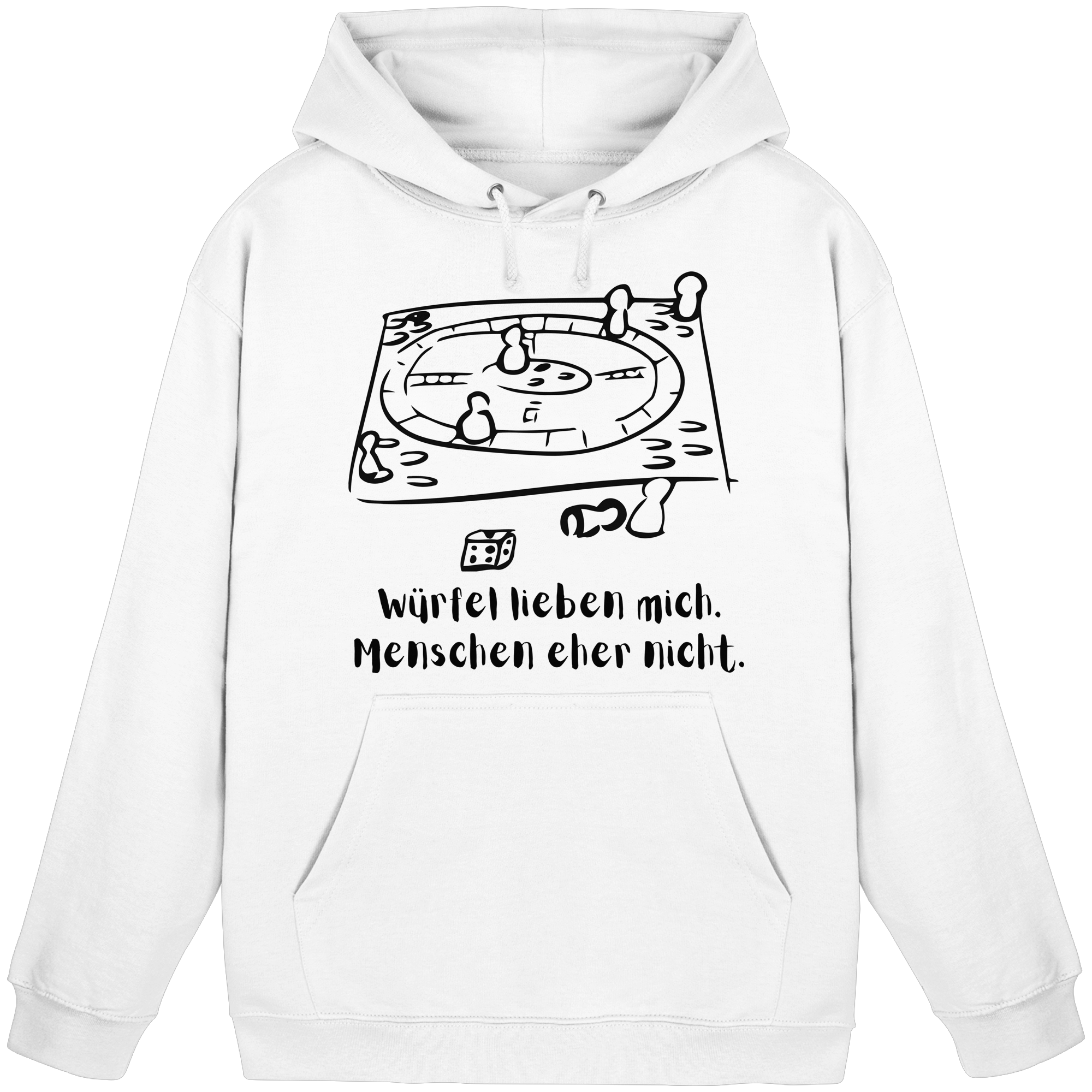 Würfel lieben mich. Menschen eher nicht. - Basic Unisex Hoodie