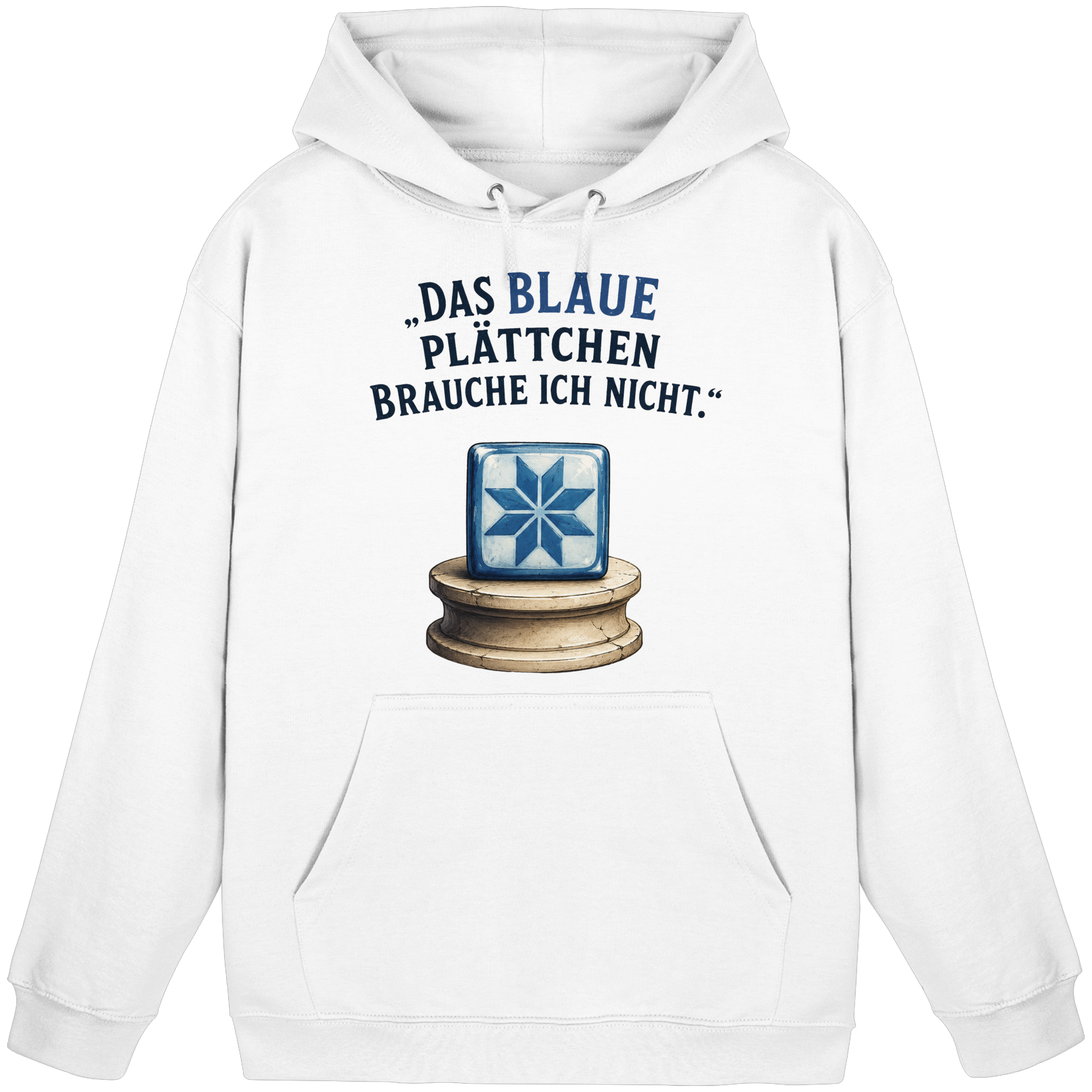 Das blaue Plättchen - Basic Unisex Hoodie