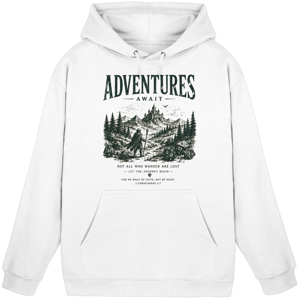 Adventures Await. - Basic Unisex Hoodie