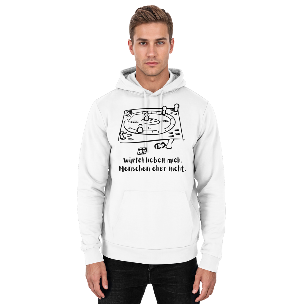 Würfel lieben mich. Menschen eher nicht. - Basic Unisex Hoodie