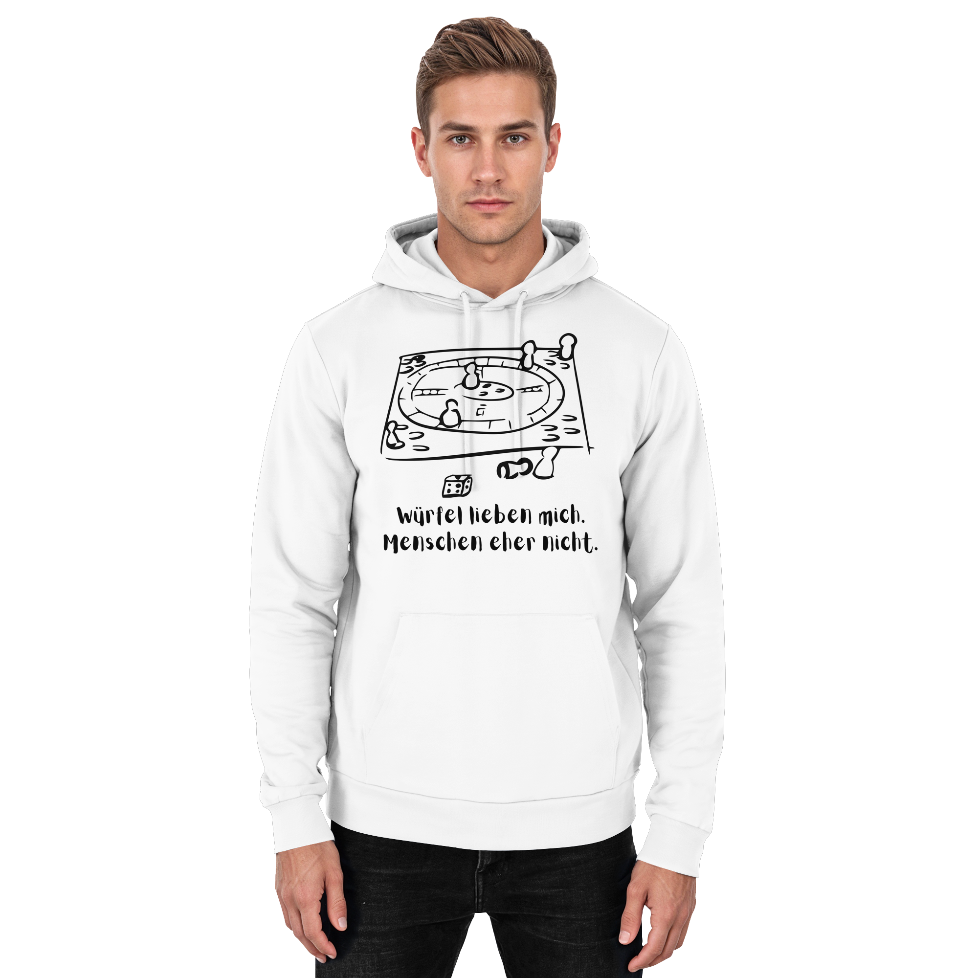 Würfel lieben mich. Menschen eher nicht. - Basic Unisex Hoodie