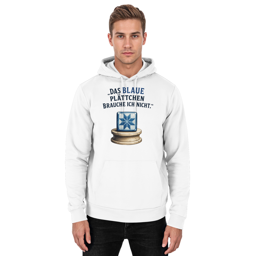 Das blaue Plättchen - Basic Unisex Hoodie