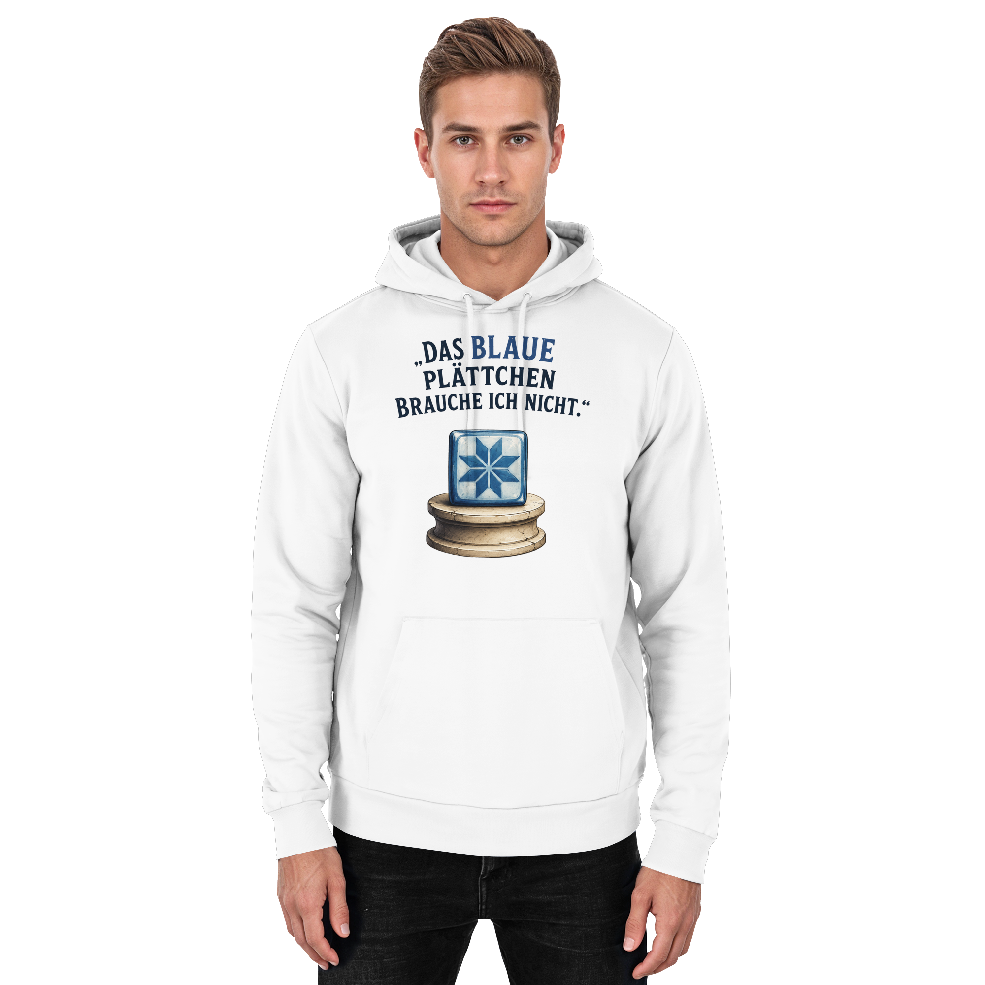 Das blaue Plättchen - Basic Unisex Hoodie