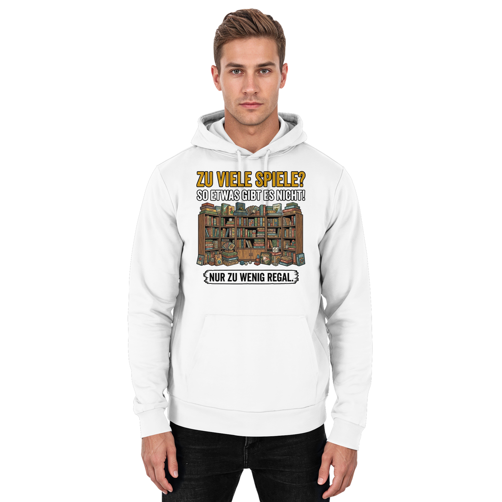 Zu viele Spiele? Zu wenig Regal.  - Basic Unisex Hoodie