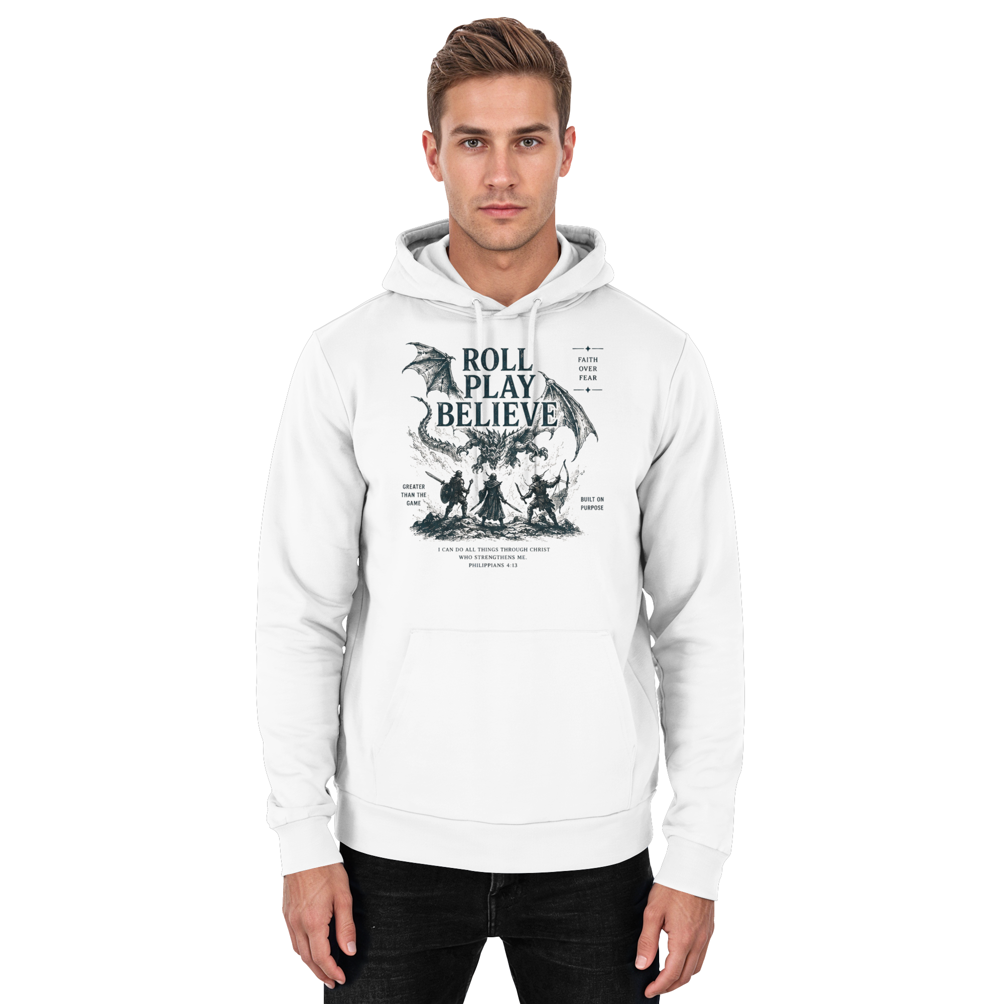 Roll. Play. Believe. - Basic Unisex Hoodie