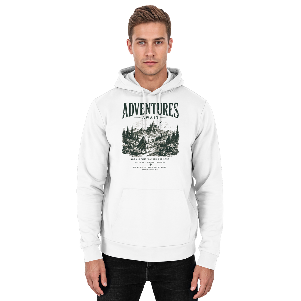 Adventures Await. - Basic Unisex Hoodie