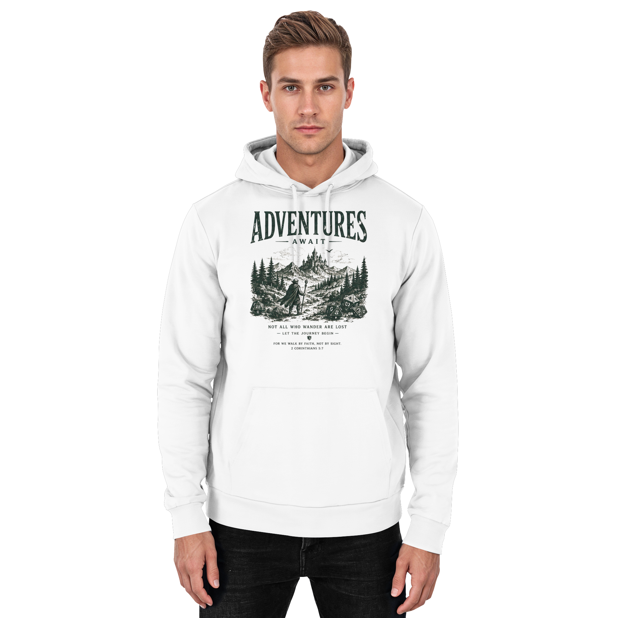 Adventures Await. - Basic Unisex Hoodie