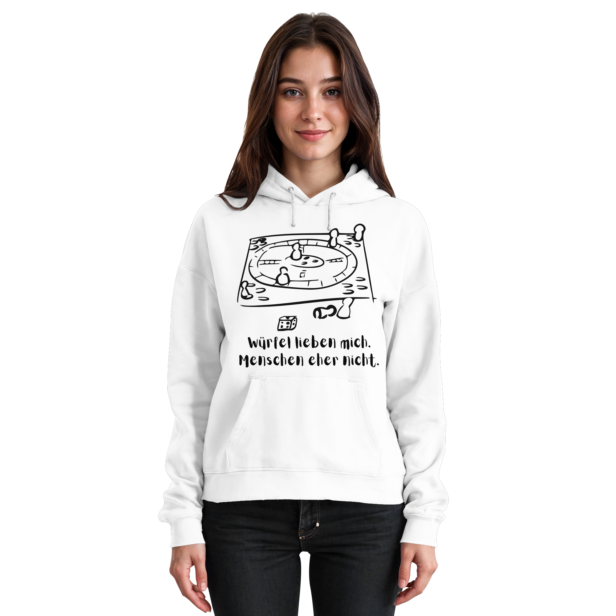 Würfel lieben mich. Menschen eher nicht. - Basic Unisex Hoodie