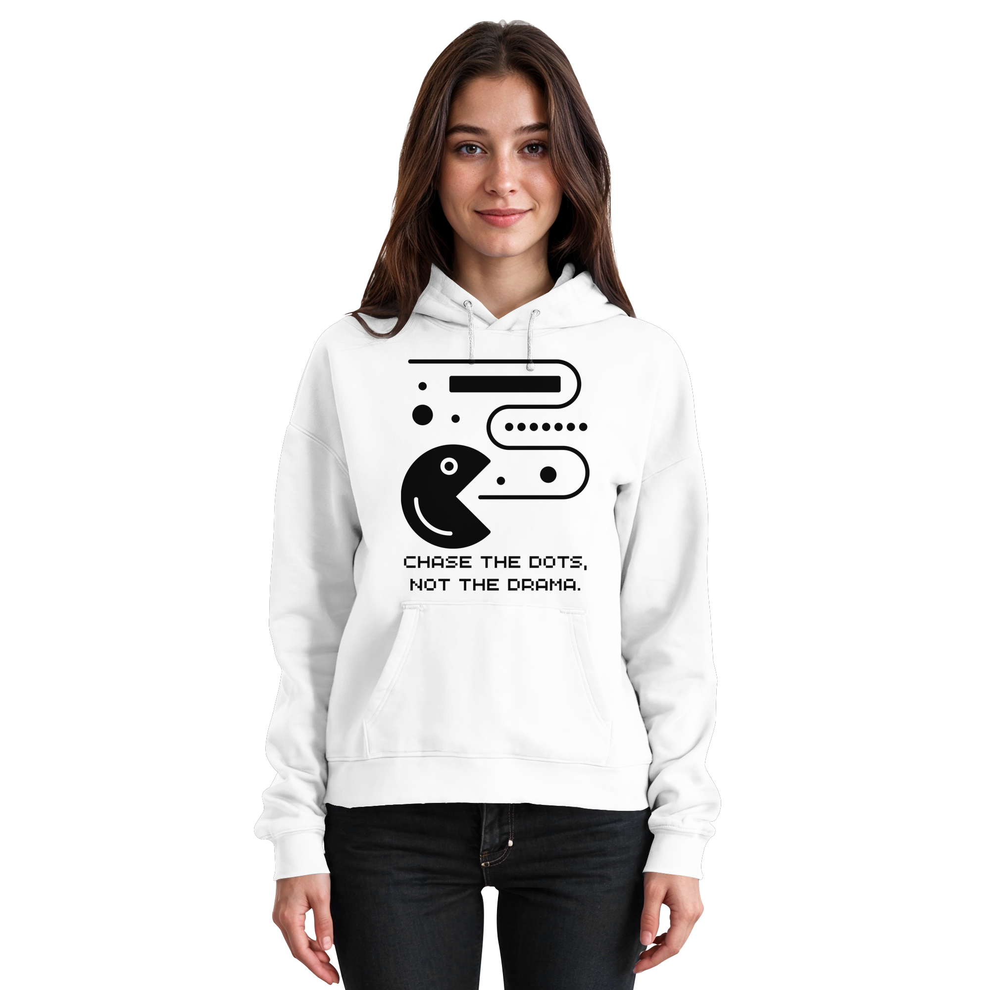 Chase the Dots, Not the Drama - Basic Unisex Hoodie