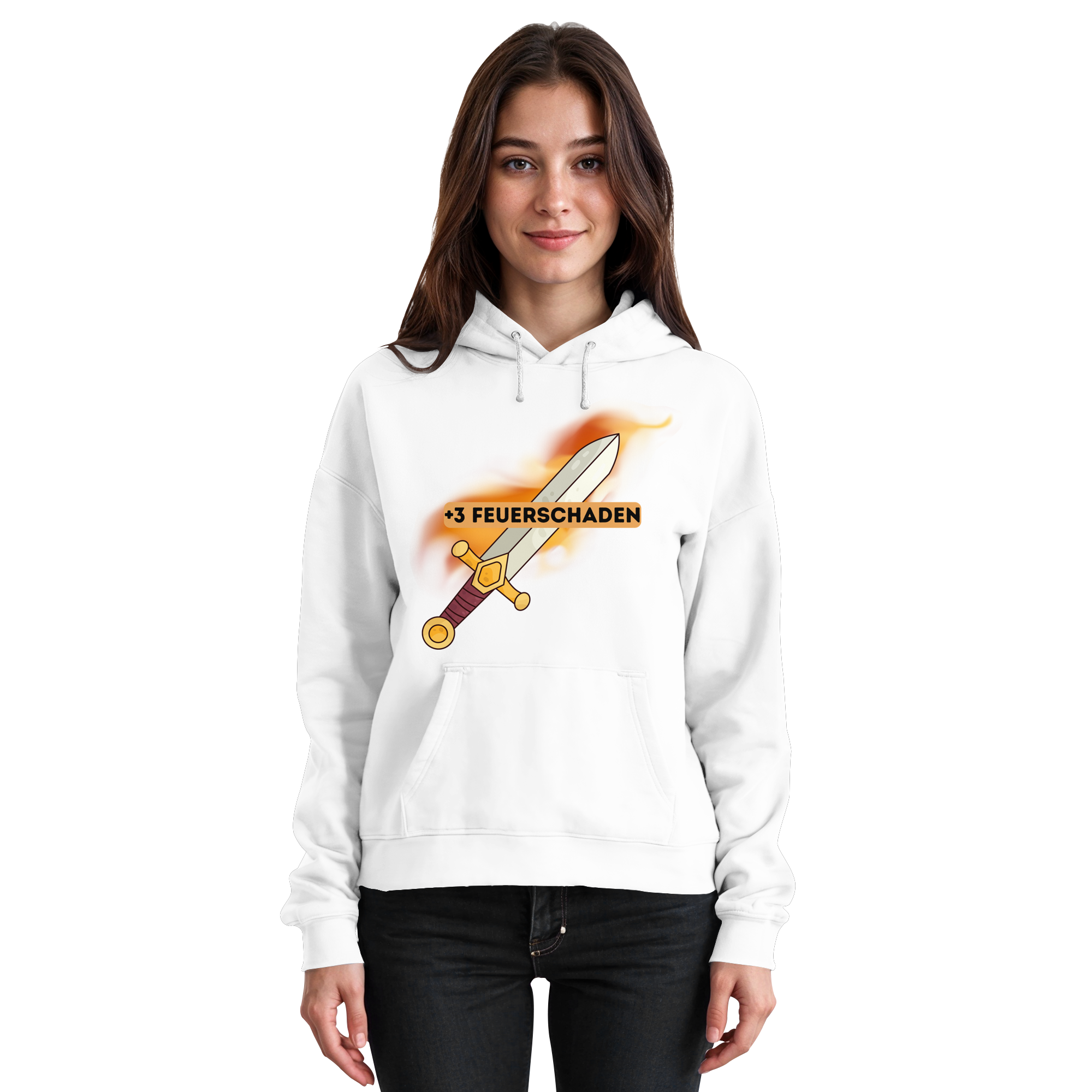 +3 Feuerschaden - Basic Unisex Hoodie