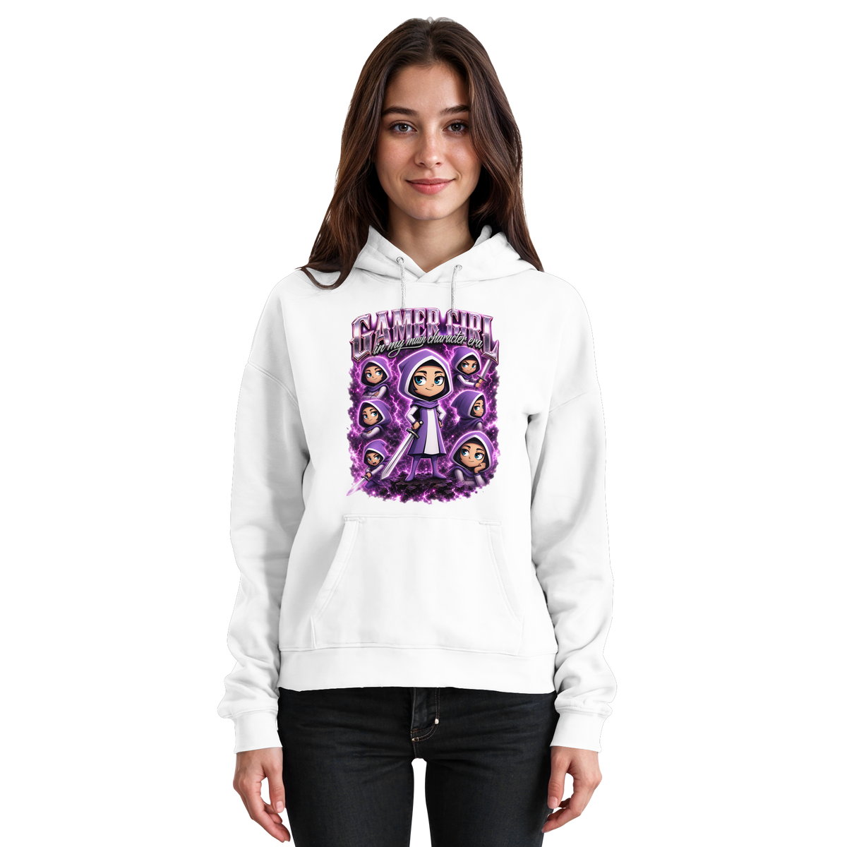 Gamer Girl in My Main Character Era - Basic Unisex Hoodie