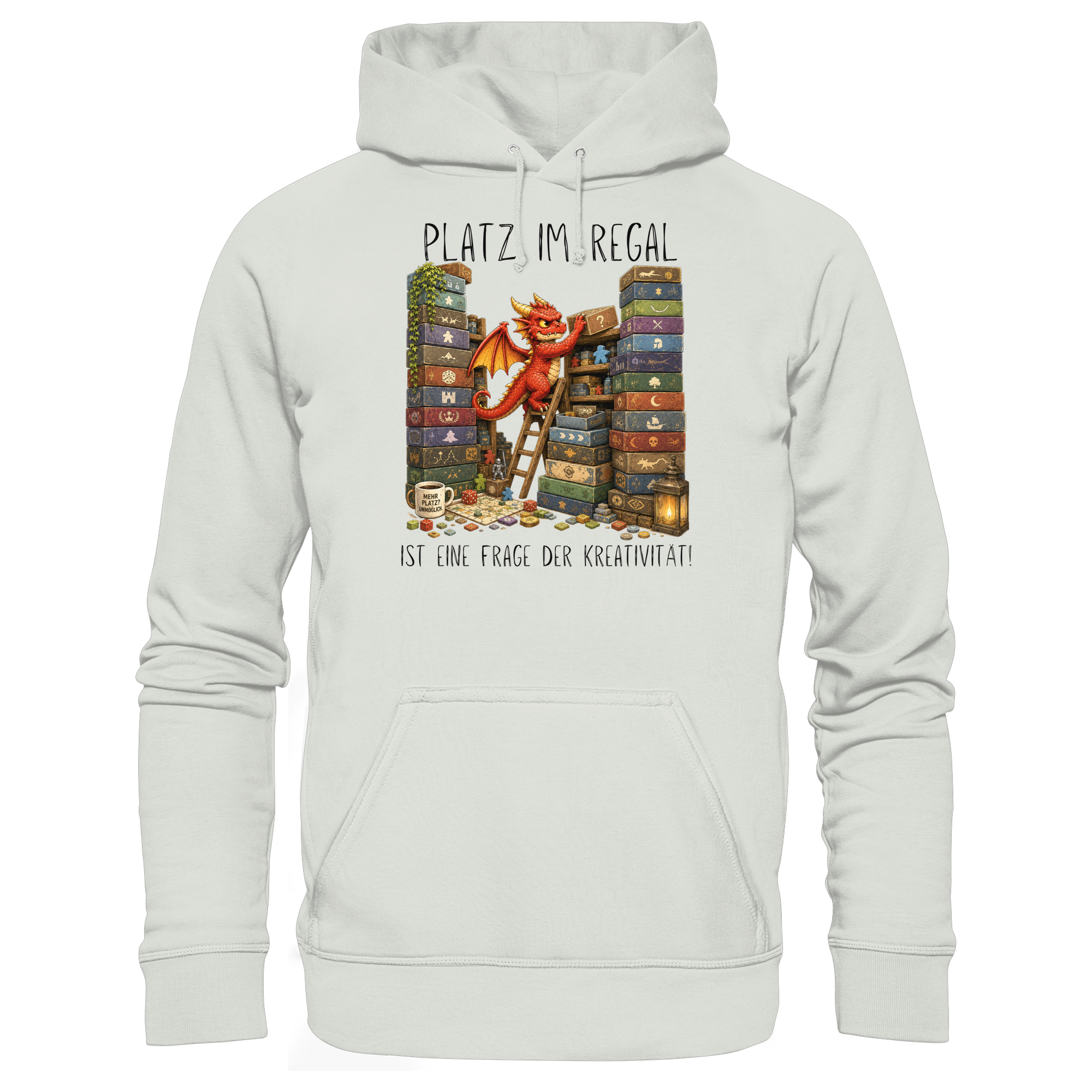 Platz im Regal ist eine Frage der Kreativität. - Basic Unisex Hoodie